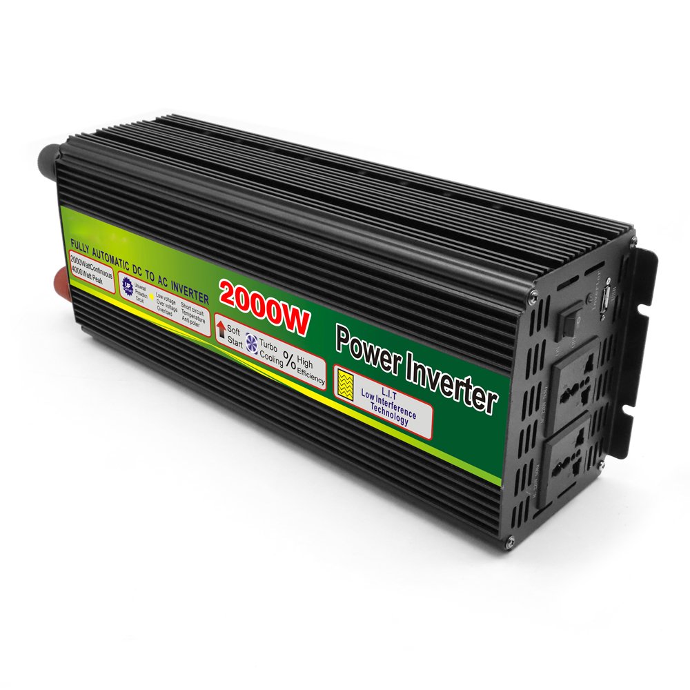Inverter Dc 12v/24v To Ac 220v 2000w Voltage Transformer Power Converter Cars Solar Inverter Converte
