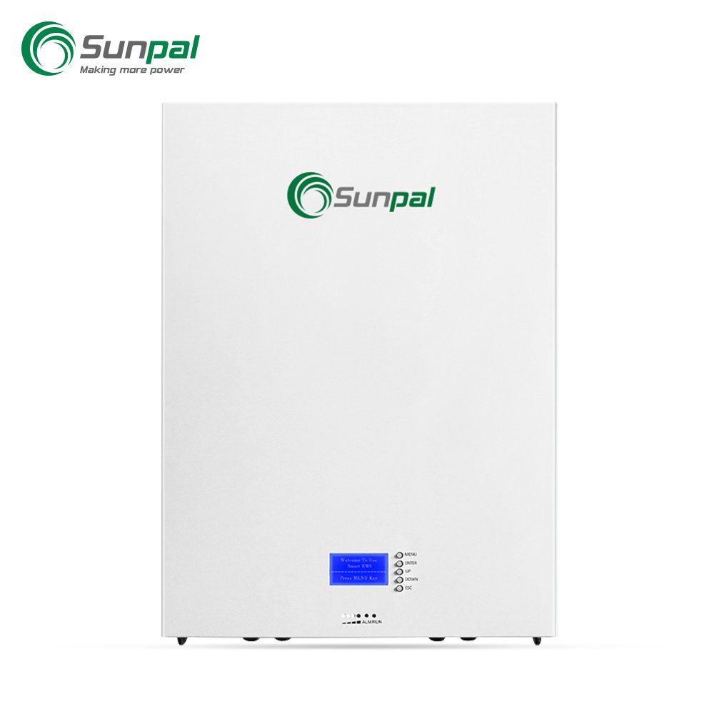 Sunpal Powerwall Lifepo4 Solar Battery 48V 51.2V 5KWh10KWh 20KWh Home Lithium Ion Phosphate Photovoltaic Energy Storage Battery