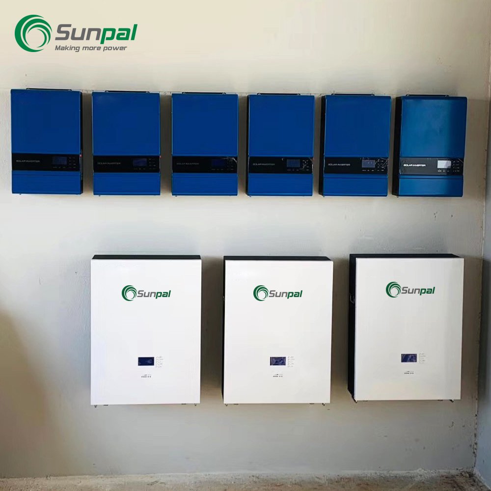 Sunpal Powerwall Lifepo4 Solar Battery 48V 51.2V 5KWh10KWh 20KWh Home Lithium Ion Phosphate Photovoltaic Energy Storage Battery