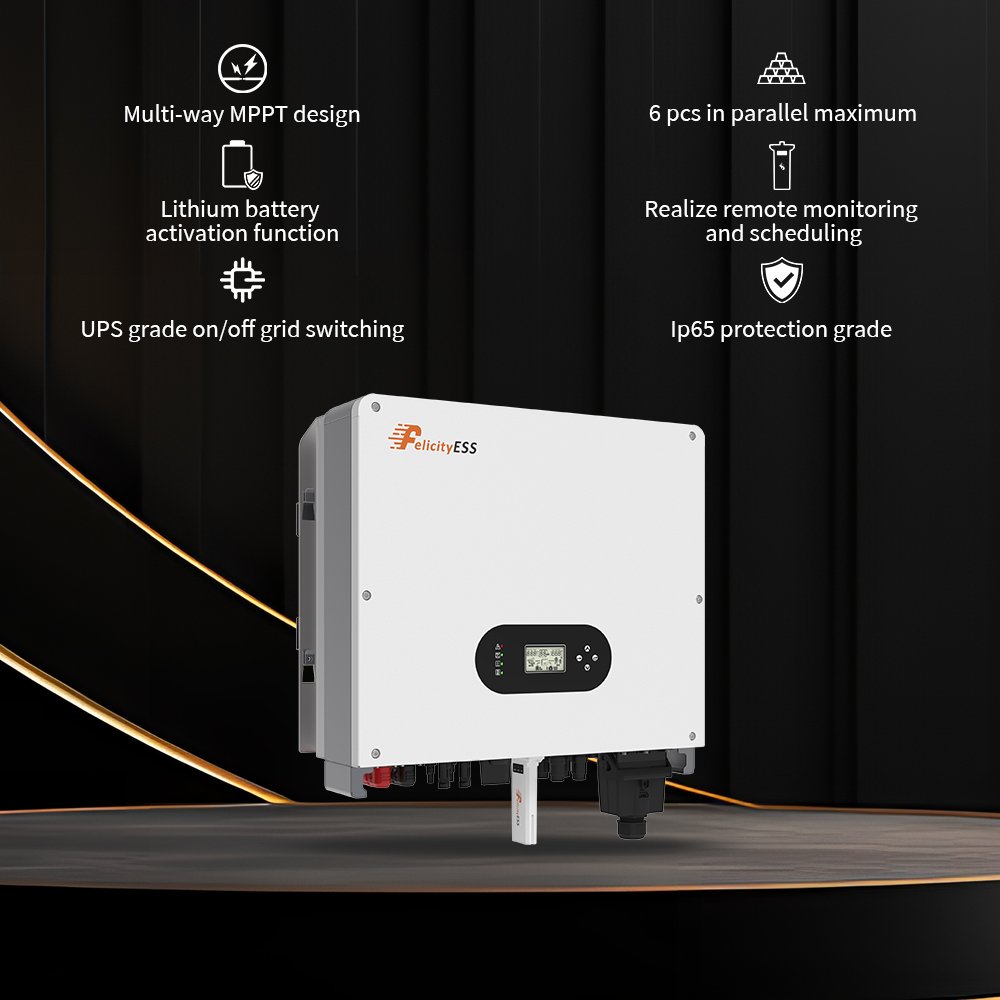 FelicityESS 48V 4.6kW Solar Energy Hybrid Inverter for Off Grid and Grid Tied Applications Maximize Your Energy Savings