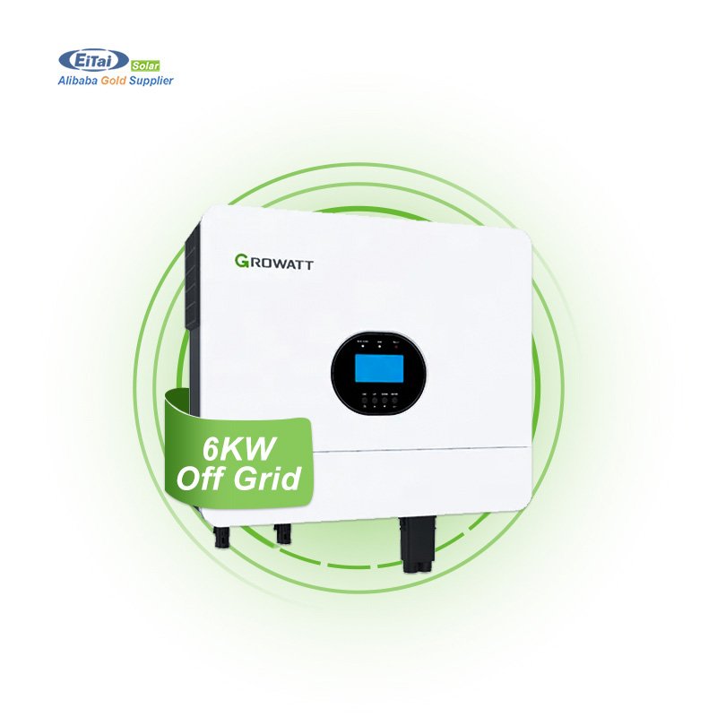 Growatt Hot Sale Double Mppt 48V Single Phase 3Kw 6Kw 6.2Kw Off Hybrid Solar Inverter For House Energy Storage