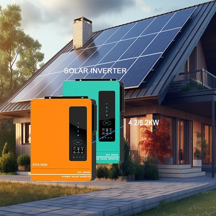 Solar Power Inverter Price 4.2kw 6.2kw MPPT On Off Grid Solar Inverter 4kw 6kw Pure Sine Wave Hybrid Solar Inverter for Home