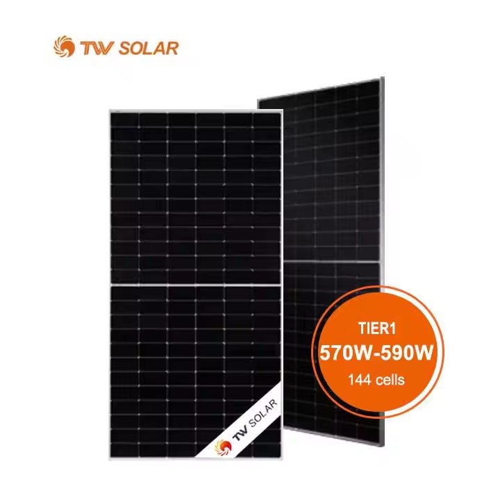 TongWei Solar Panel 72HD570-590W 144 Pcs 182mm N Type Monocrystalline Cells PV Solar Energy System Module