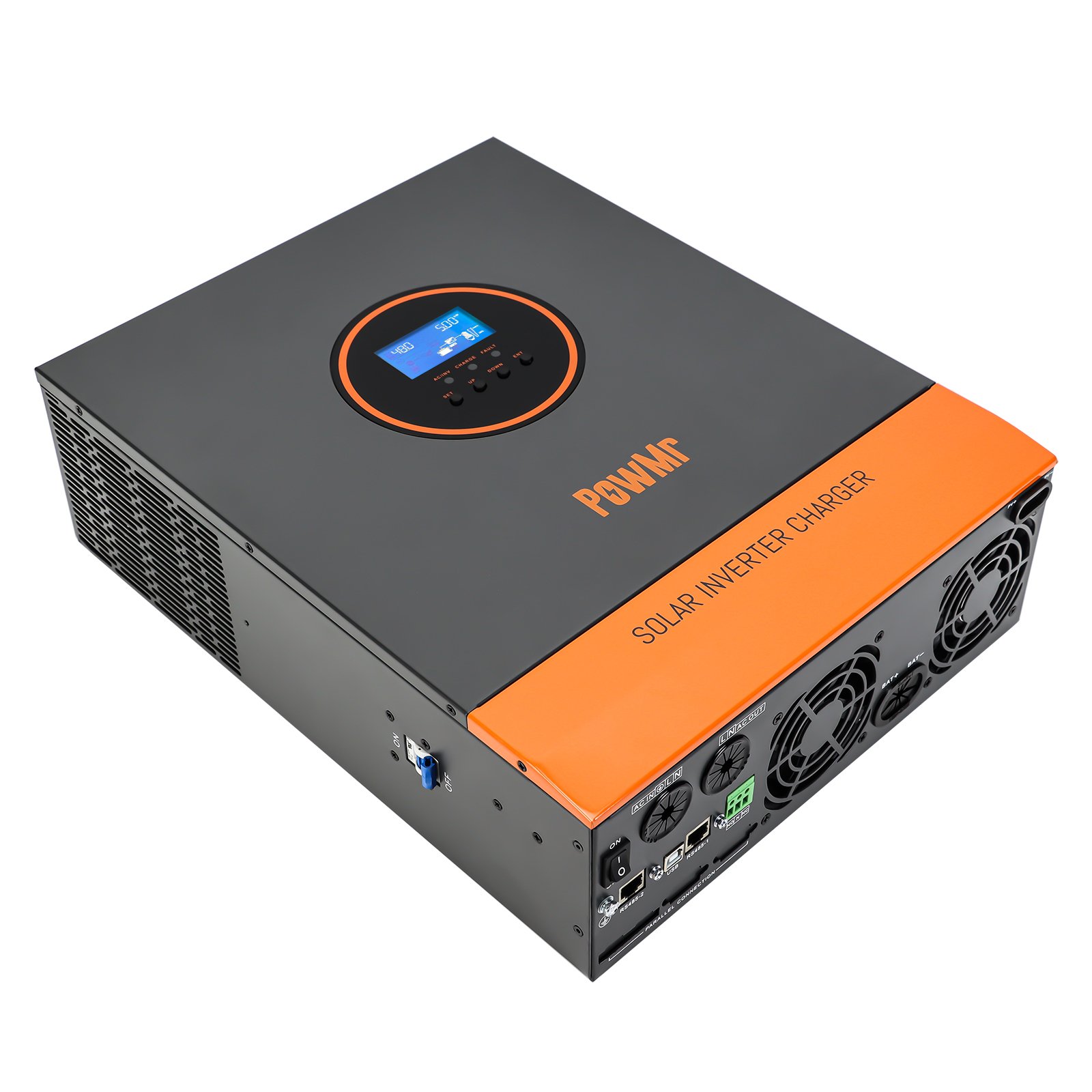 PowMr Single Phase 5000W 48V Solar Inverter 5KW 120V AC Output Pure Sine Wave Off grid Solar Inverter