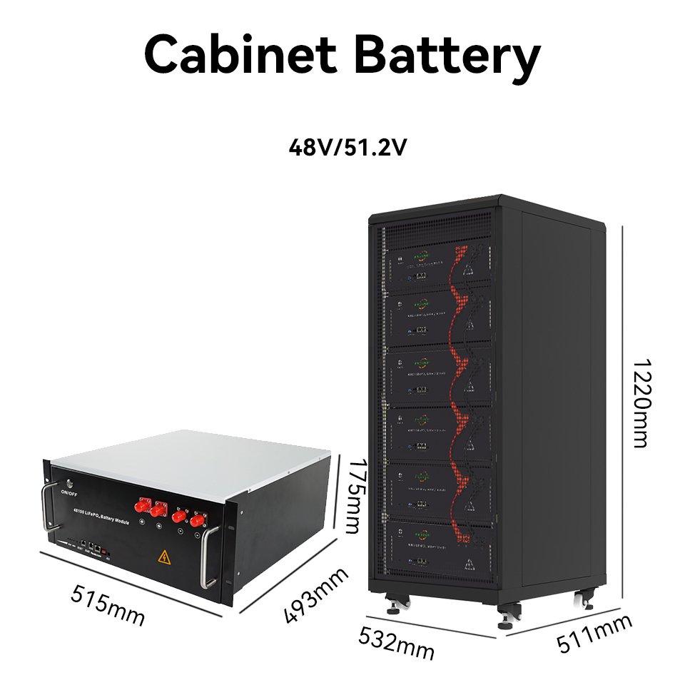 10Kwh 48 Volt Rack Mounted Battery With Lithium Battery Inverter Energy Storage Solar System Lifepo4 all in one ess