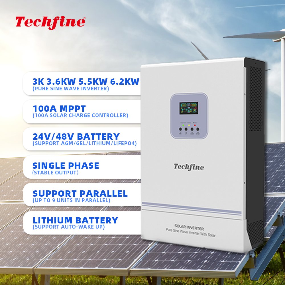 High solar PV 500vdc Inverters 3.6KVA 3.6KW 3600W 48V High Frequency Power System Solar Inverter