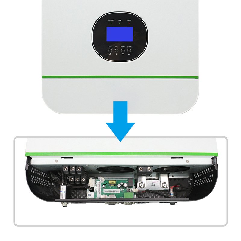 3KVA 5KVA solar inverter 24V 48V Solar Hybrid Inverter Pure Sine Wave Off Grid Inverter for Solar System with MPPT solar charger