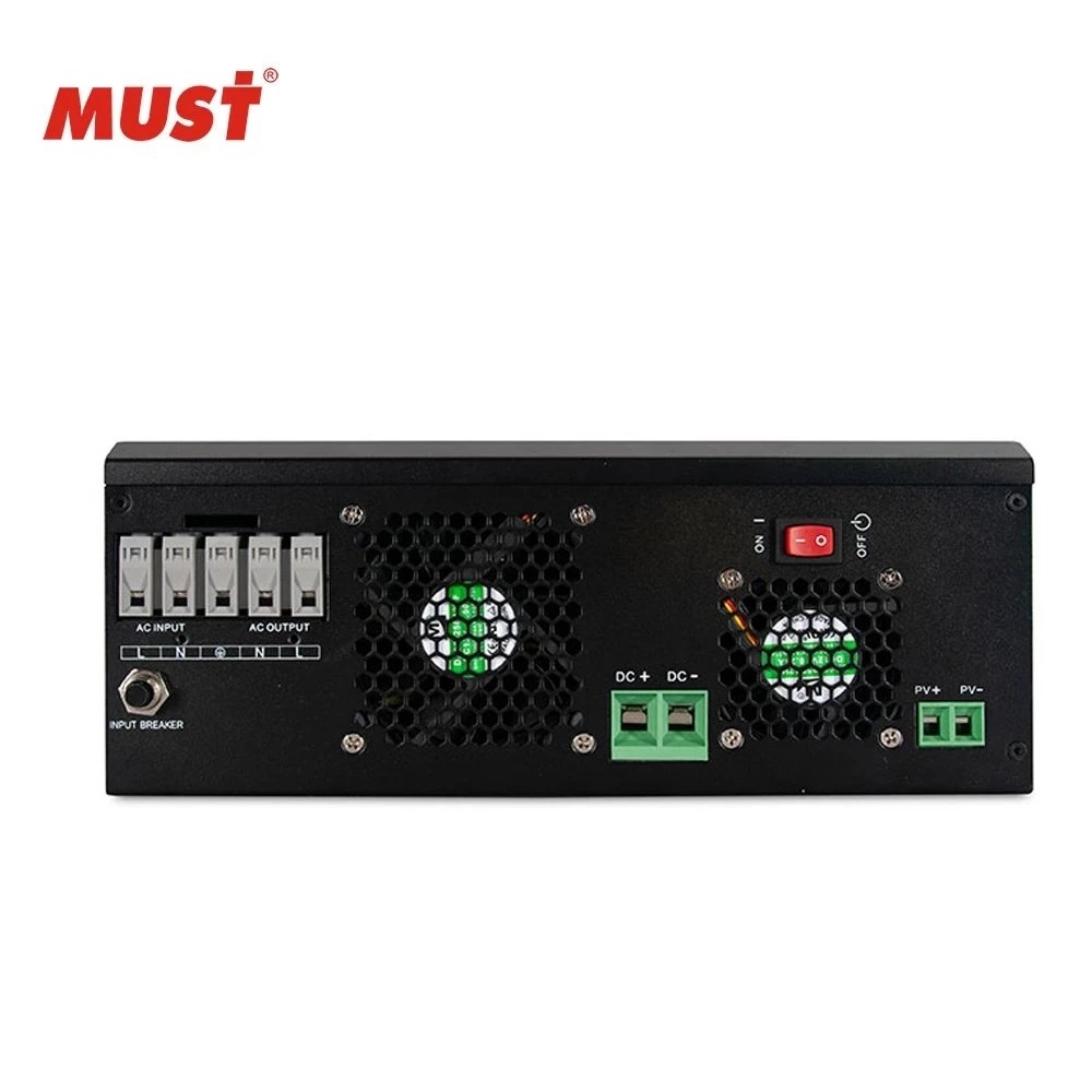 MUST PV18 VPM Series 3KW 24V Pure Sine Wave Home MPPT Solar Inverter High Frequency 24V 220V Off Grid Solar Inverter WIFI Model