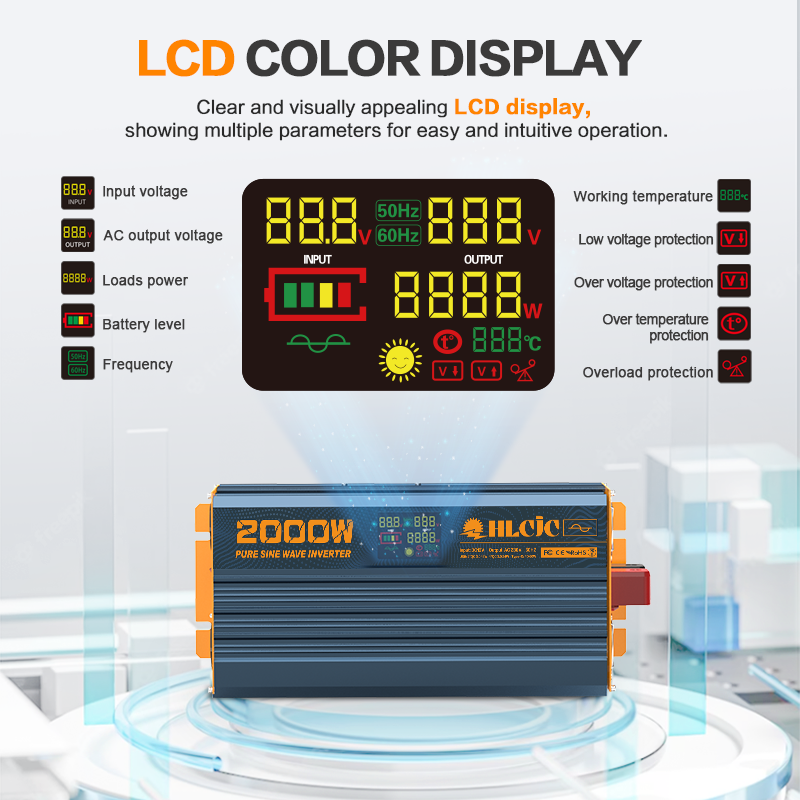Eu Warehouse Dc 12v 24v 48v To Ac 110v 220v Pure Sine Wave Inverter 5000w 10000w Power Solar Inverter On Sale