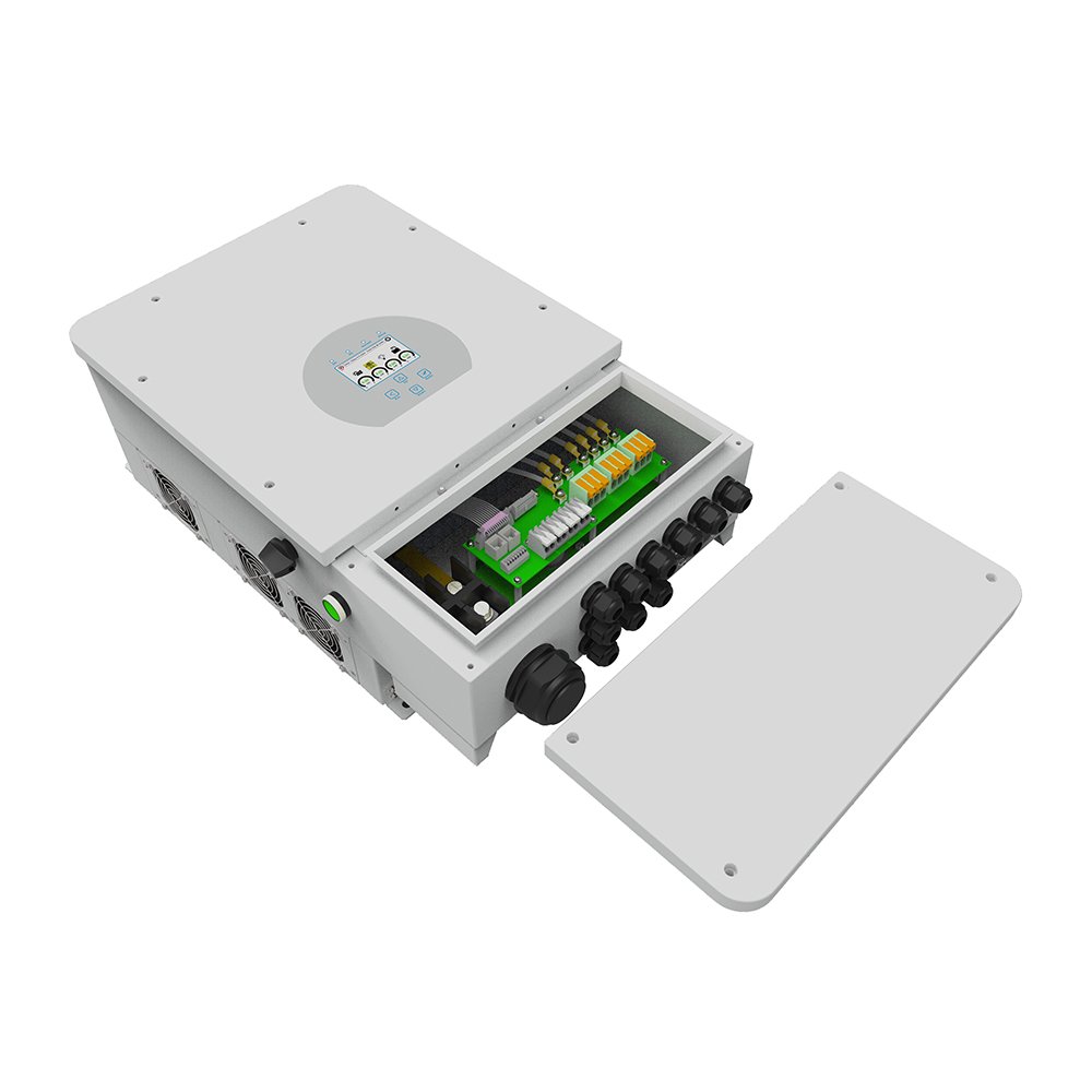 Sunpal inverter solare ibrido dual mppt single split phase 48v 5kw 6kw 10kw on grid and off grid hybrid solar vfd inverter