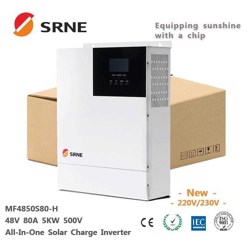 SRNE Hybrid Solar Inverter MPPT DC 12V 24V 48V 220V AC Off Grid Power Inverter 1KW 2KW 3KW 4KW 5KW 3000W 5000W Axpert with WIFI