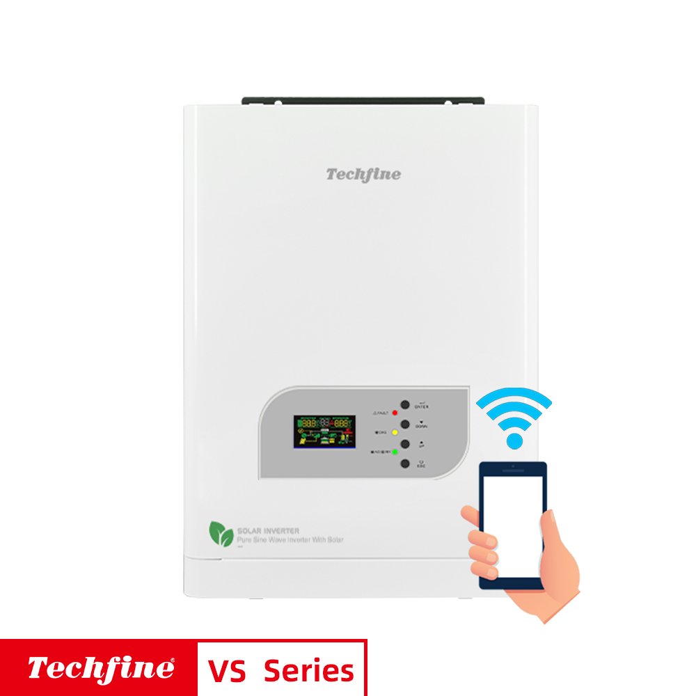 Techfine High Quality 10KVA 8KW 48VDC Solar Inverter for Home Solar System Single Phase Inverter 8000W