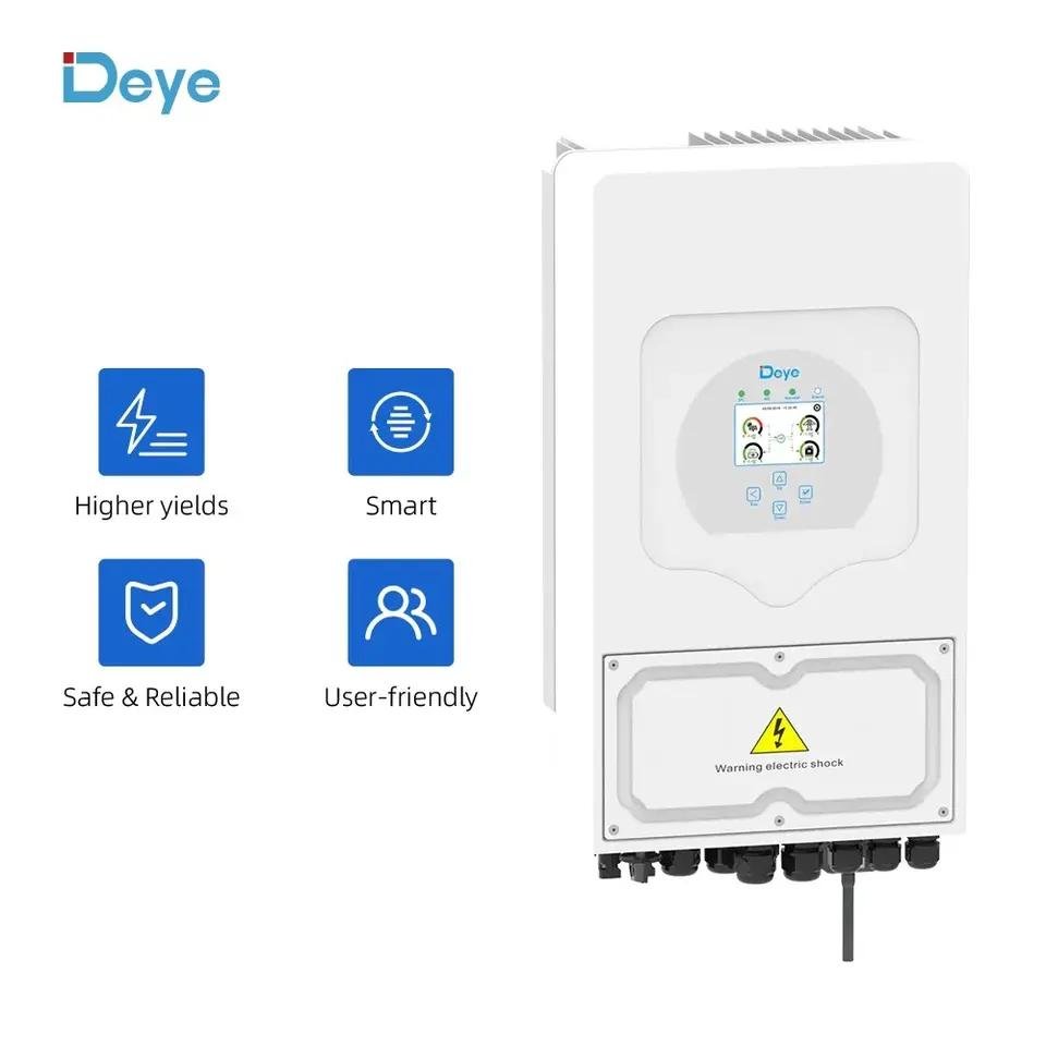 Deye 6kw Hybrid Inverter Sun-6k-sg05lp1-eu Single Phase 3.6kw 5kw 6kw 7kw 8kw 2 Mppt Solar Inverter