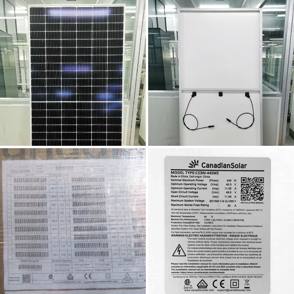 Certified Solar Panel Supplier 545W 550W 600W 650 Watts Half Cells PV Module Placa Solar Panels Price For Energy System