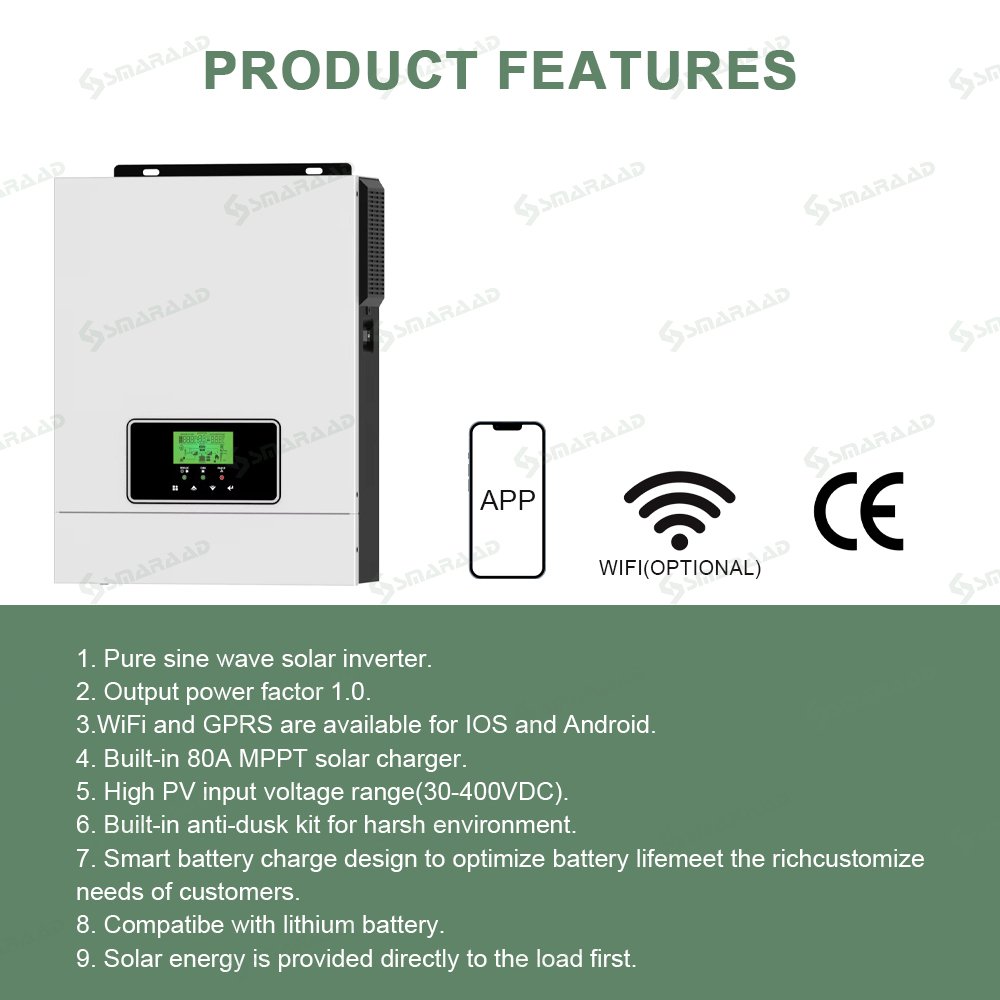 Cheap Price Solar Inverter 2kw 3.2KW MPPT Hybrid Solar Inverter Off Grid Solar Inverter