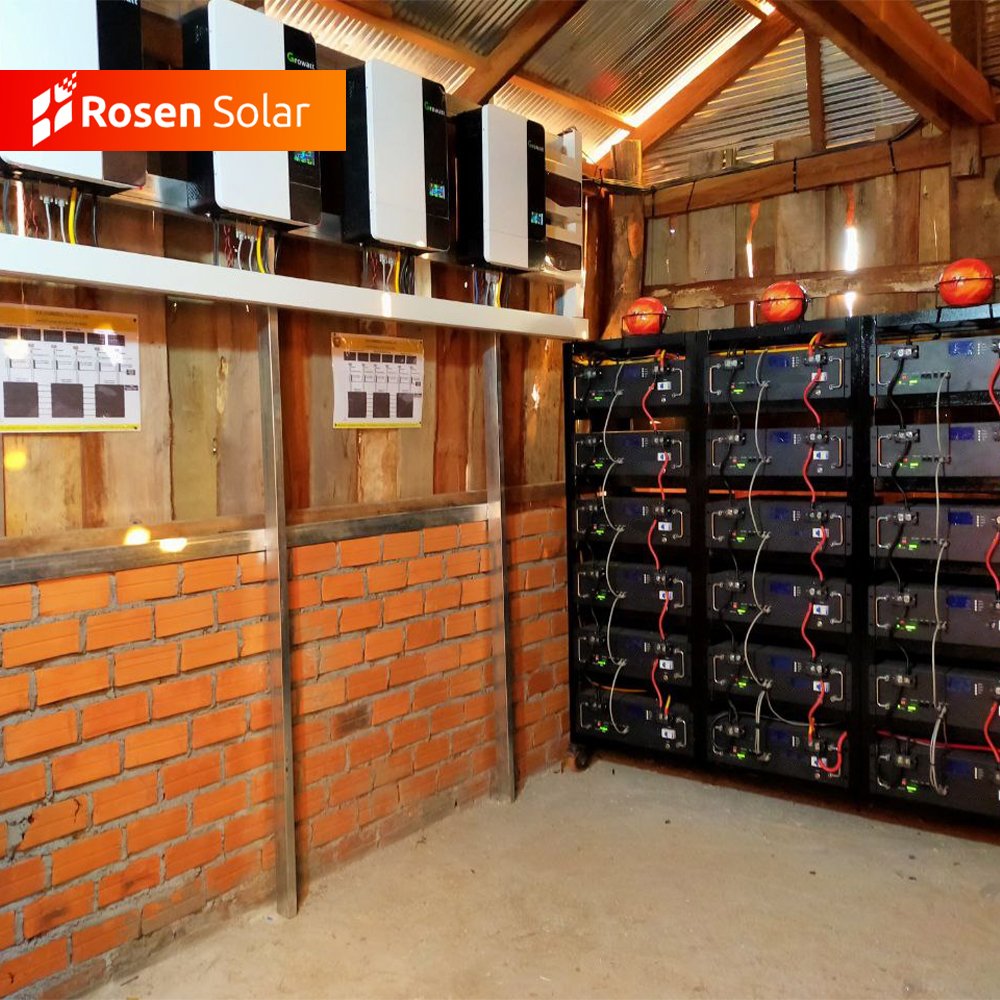 Growatt spf 5000es stock 5000w 48v hybrid solar inverter 5kw inverter MPPT controller for solar power system for home use