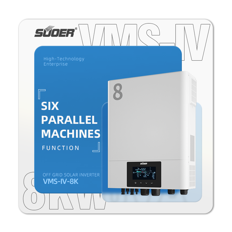 New off grid MPPT pv inverter 48V 8000w pure sine wave 8kw hybrid solar inverter price