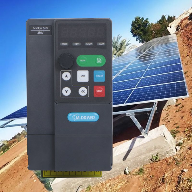 Hybrid DC AC Variable Frequency Drive 3 Phase 380v 4kw 5.5kw Solar Pump Inverter for submersible pump