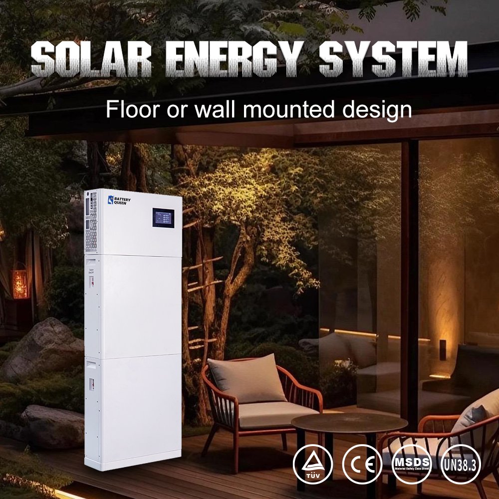 Batteryqueen large capacity 6KWH 12KWH 18KWH solar energy system storage stackable all in one 48V Lifepo4 Battery Pack for home