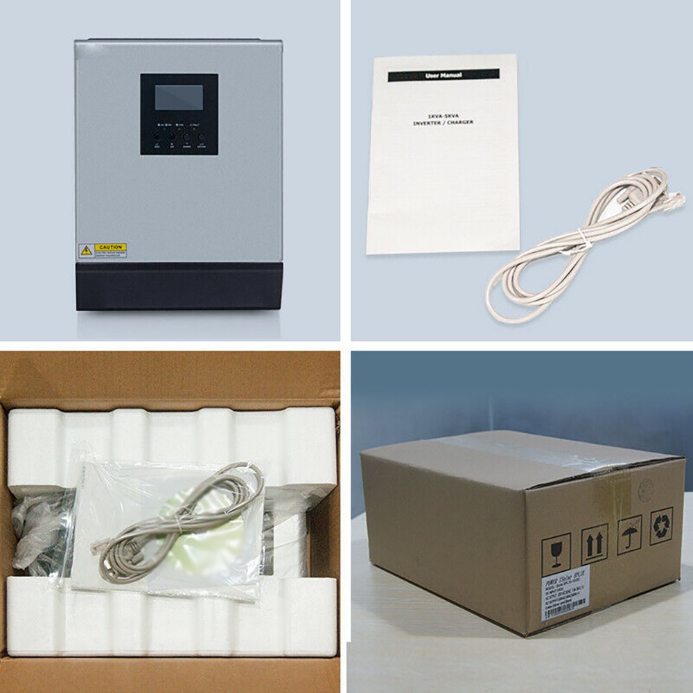 Y&H solar inverter 3000W 24V Pure Sine Wave Off Grid Hybrid Inverter Built-in PWM Solar Charge Controller