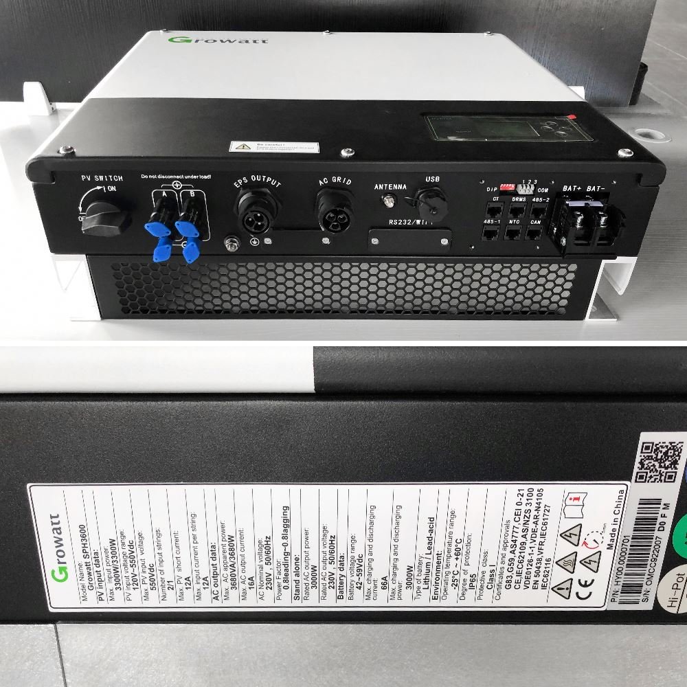 Professional Pow Mr Hybrid 1.2Kw Inverter Sph4600