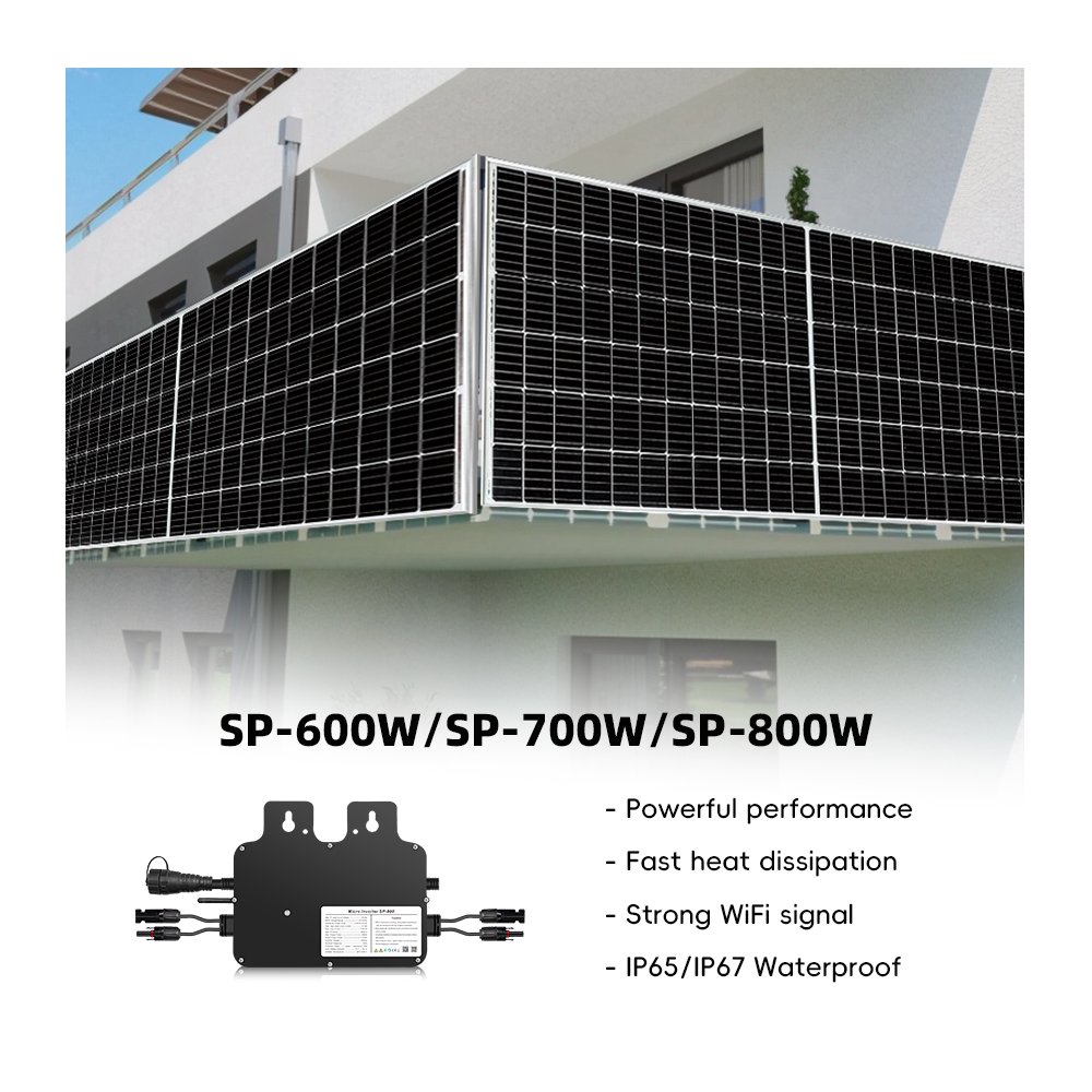 ACrevPOWER Wireless WIFI On Grid Tie 600W Solar System Solar Inverter IP65 Waterproof Micro Inverter 600W