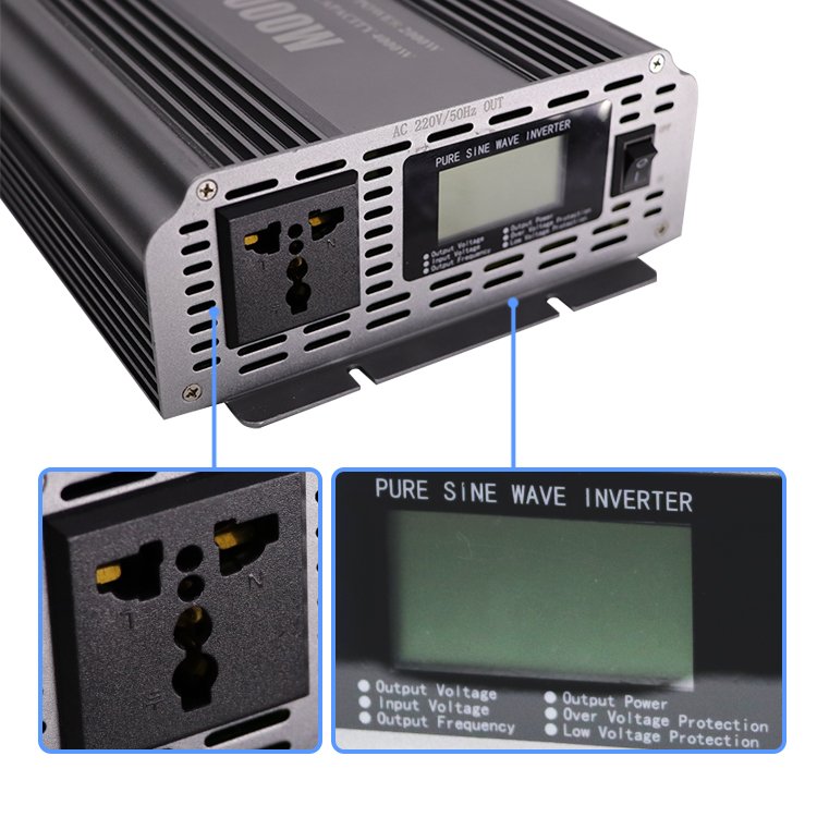 Frequency mico car pure sine wave off grid converter DC to AC 12V 24V 1.5K 2KW 3KW 4KW generator solar inverter