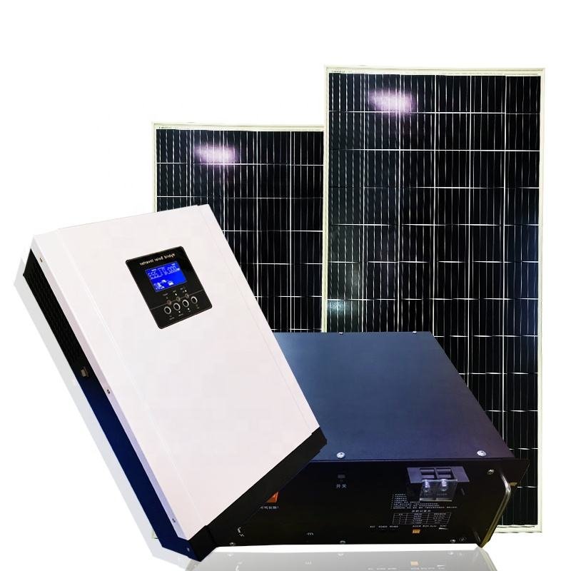 WIFI Solar Inverter 3.5KW 5.5KW Pure Sine Wave Solar Power System Solar Inverter with 100A MPPT Off Grid Hybrid Solar Inverters