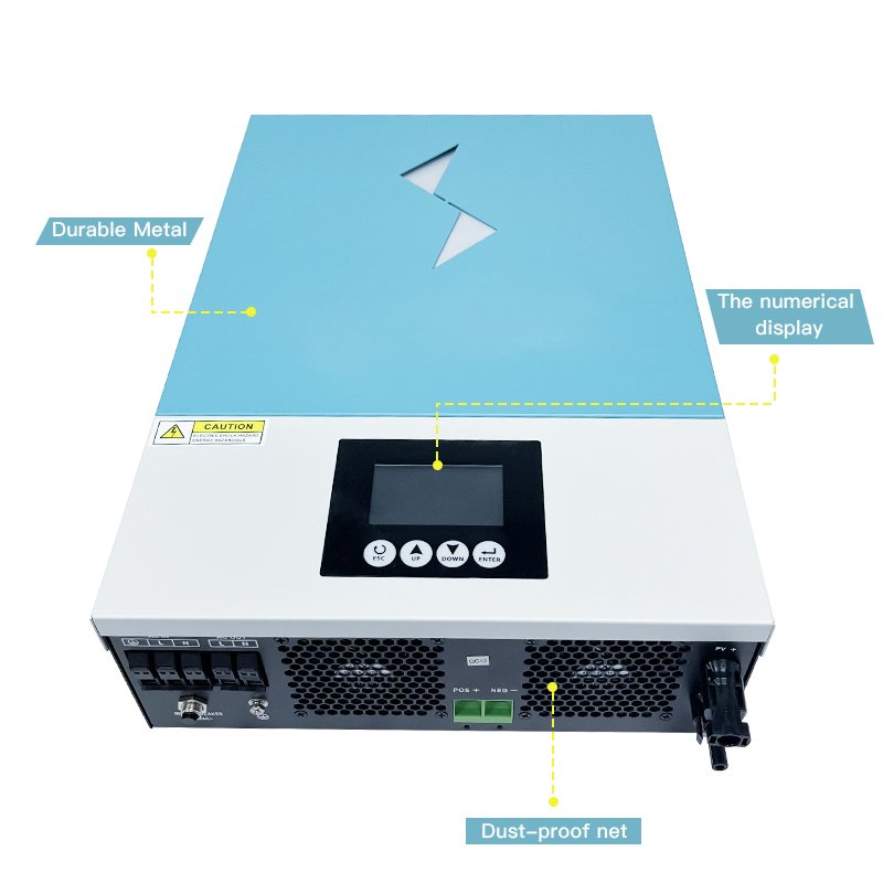 New output 6200W 1-phase pure sine wave 48VDC 120A 6kw off grid solar power system