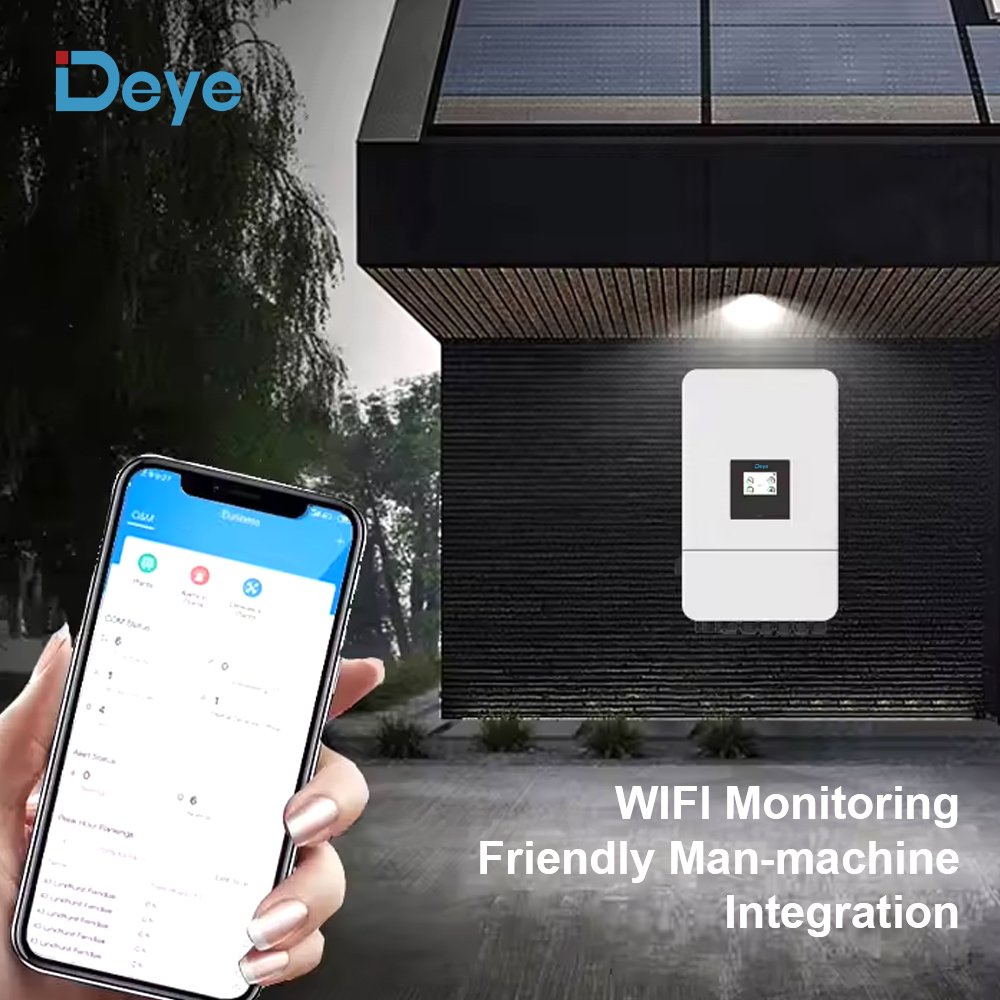 Deye Dc Ac Solar Inverter Full Automatic 4Kw 5Kw 8Kw Hybrid Inverter Single Phase Ip65