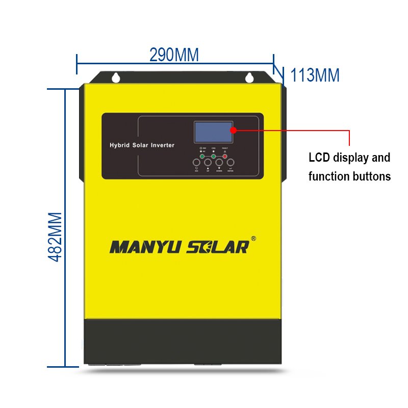 Multiple units parallel off grid 5KW hybrid inverter 48v 230v 5000w pure sine wave inverter mppt solar power inverter
