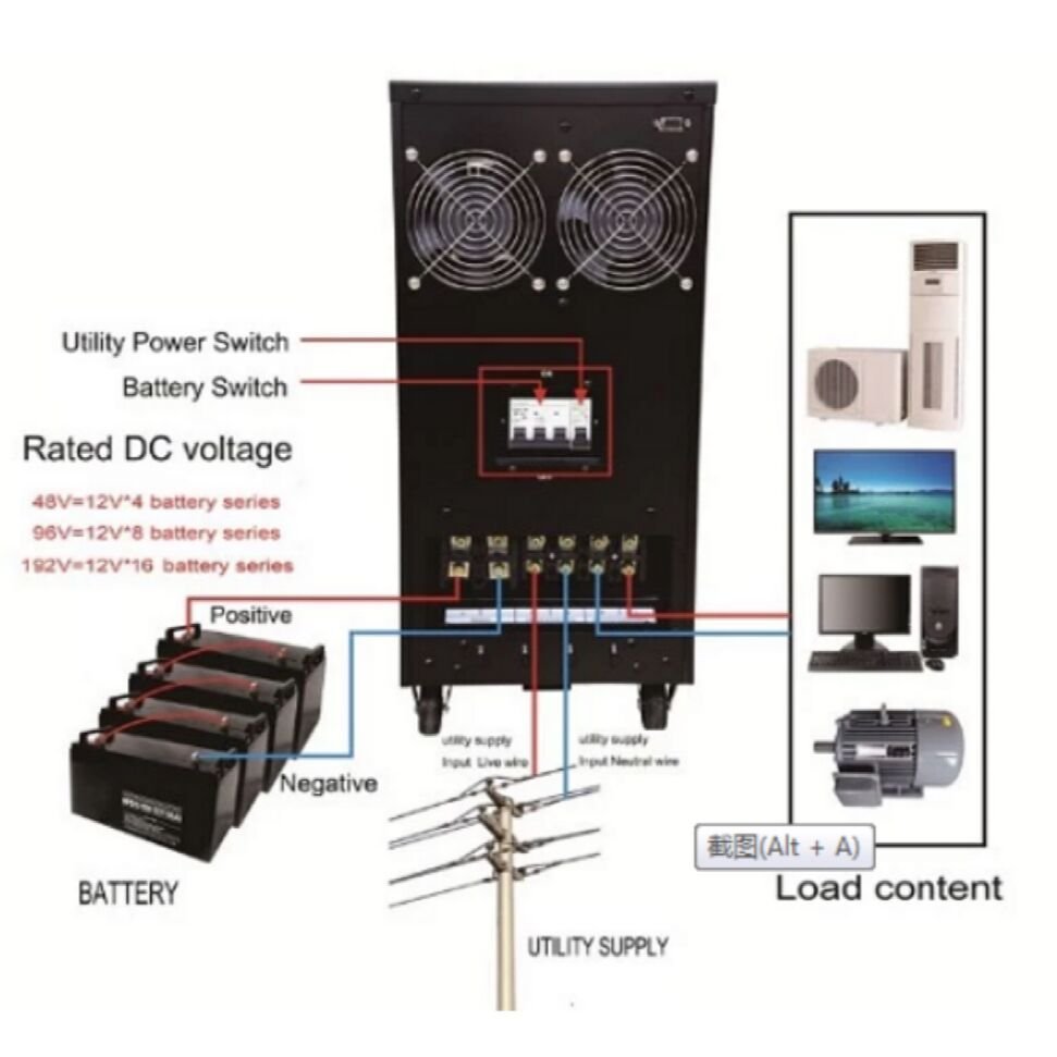80kva inverter off grid inverter 3 phase inverter 80kw Pure sine wave output Low Frequency with built in isolated transformer