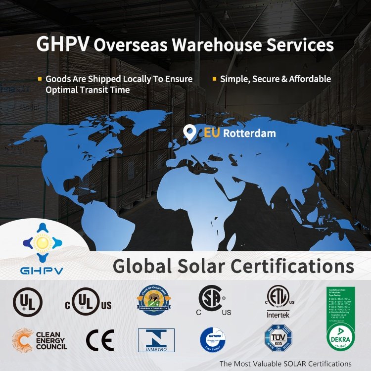 GHPV Solar Inverter Hybrid 3Kw Grid Tie Solar Micro Inverter WiFi Communication MPPT Pure Sine Wave Inverter 3000W