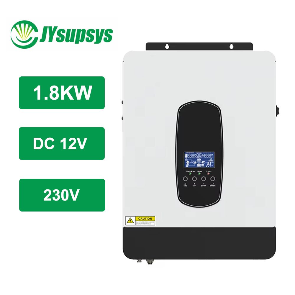 1800W Hybrid Solar Inverter DC 12V to AC 230V with Built-in Max 110A MPPT for Home Solar Energy Storage System