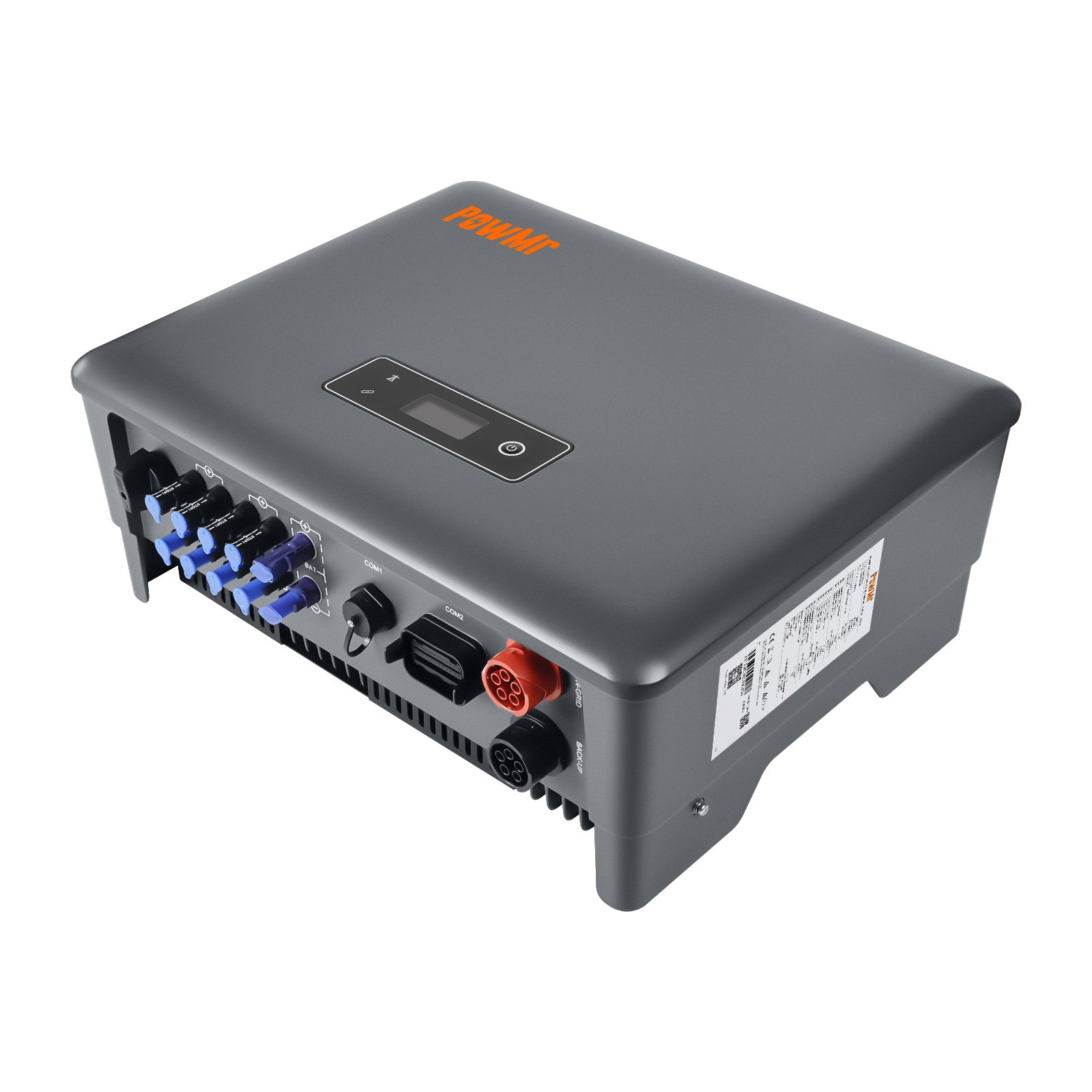 PowMr High Efficiency 3/3.6/4.2/5/6/8KW 230AC On/Off Grid Inverter 450HV IP65 Energy Storage Hybrid Solar Inverter