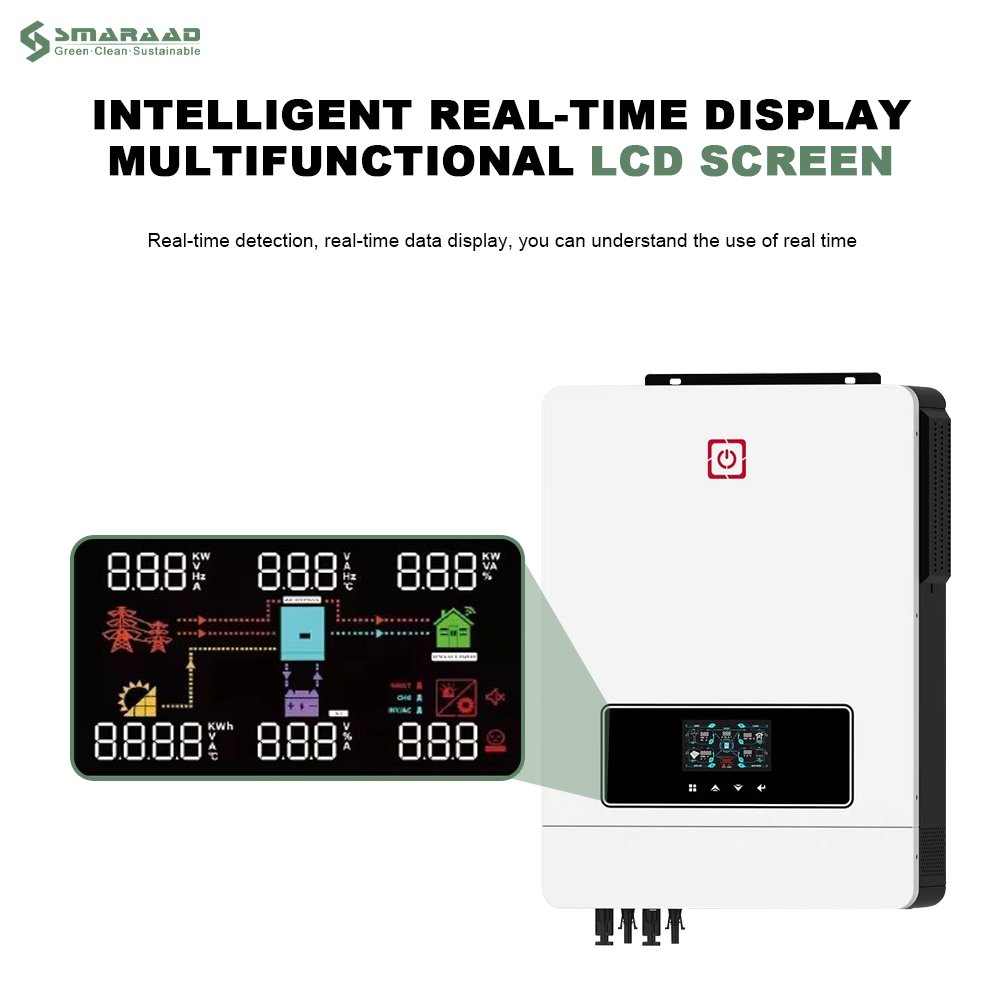 Solar Power Inverter 8.2KW MPPT PV Controller Hybrid Solar Power Inverter RS232/RS485/WIFI/GPRS