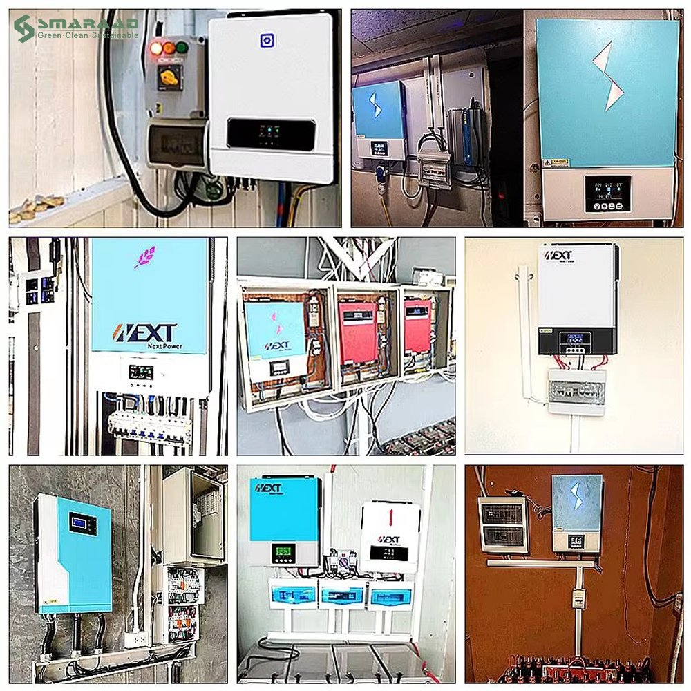 Solar Power Inverter 8.2KW MPPT PV Controller Hybrid Solar Power Inverter RS232/RS485/WIFI/GPRS