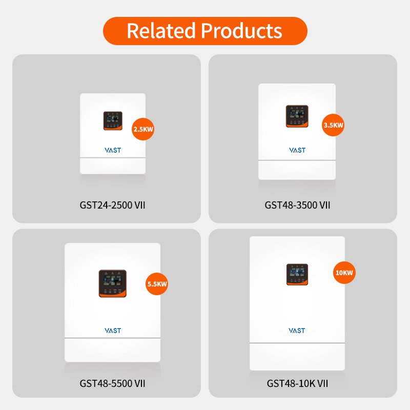 Hot Sale Hybrid 5KW On Off Grid Solar Inverter 6KVA Single Phase 220V Hybrid Solar Inverter for Solar Energy Systems