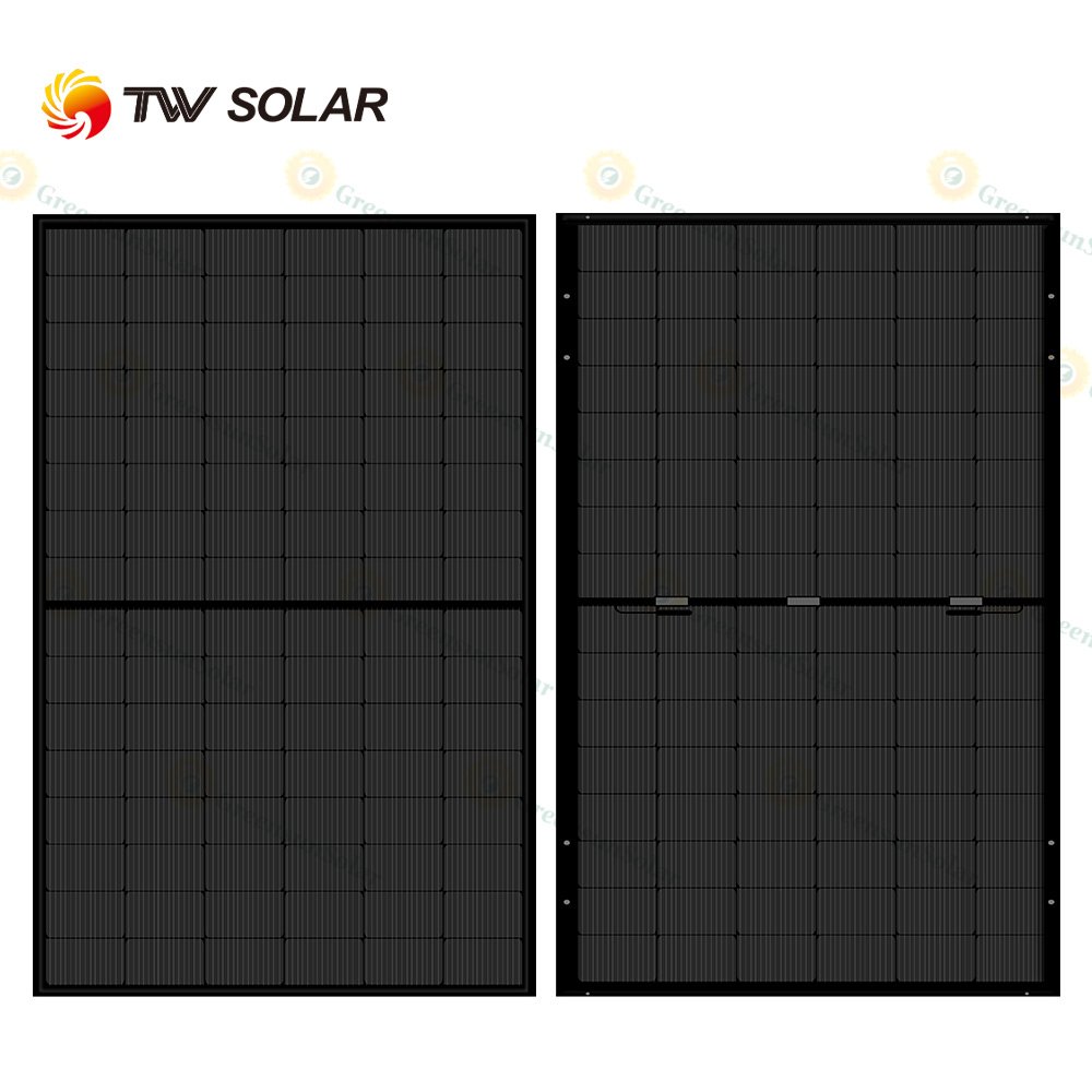 Tier 1 Stock All Black Bifacial 430W 440W 450W Tongwei Solar Panels N-type 46W A Grade Solar Energy Panel For Home Use