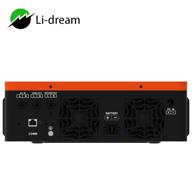 PowMr New 6.2KW 48V Hybrid Solar Inverter USB Communication Port 220V Grid Inverter Single AC MPPT System 60Hz sine wave Solar