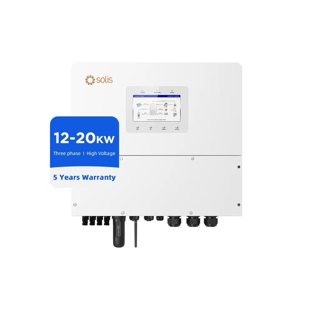 Solis Hybrid Solar Inverter 48v Mppt 12kw 15kw Inverter Solar Energy System 20kw Hybrid