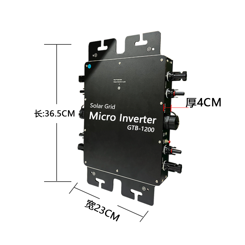 VDE Certification 120v 220v 230v 1200w Solar Microinverter MPPT Grid Tie Micro Inverter Solar 1200w System