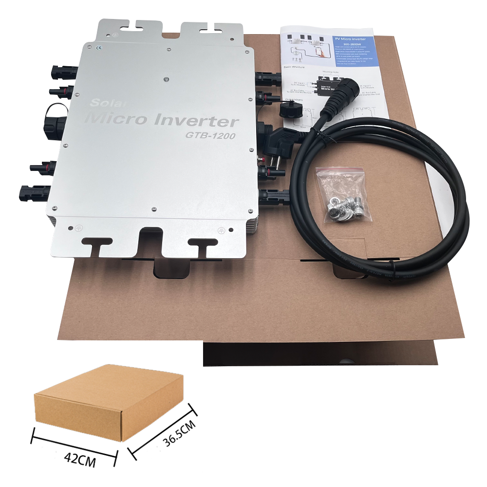 VDE Certification 120v 220v 230v 1200w Solar Microinverter MPPT Grid Tie Micro Inverter Solar 1200w System