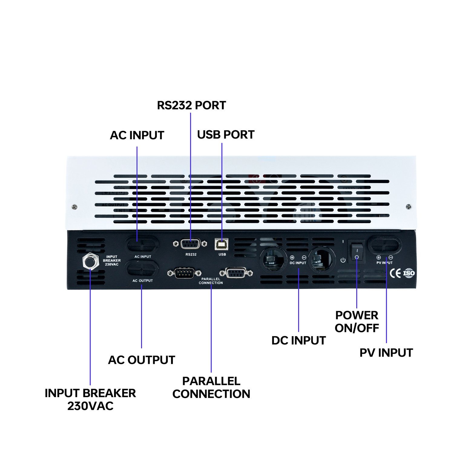 Solar Energy Products 5kva 5kw Off Grid Hybrid Solar Inverter Price List 48V Pure Sine Wave