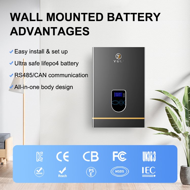 Power wall battery lifepo4 solar wall-mounted power supply 48v100ah 5kwh 10kwh household lithium battery solar energy storage