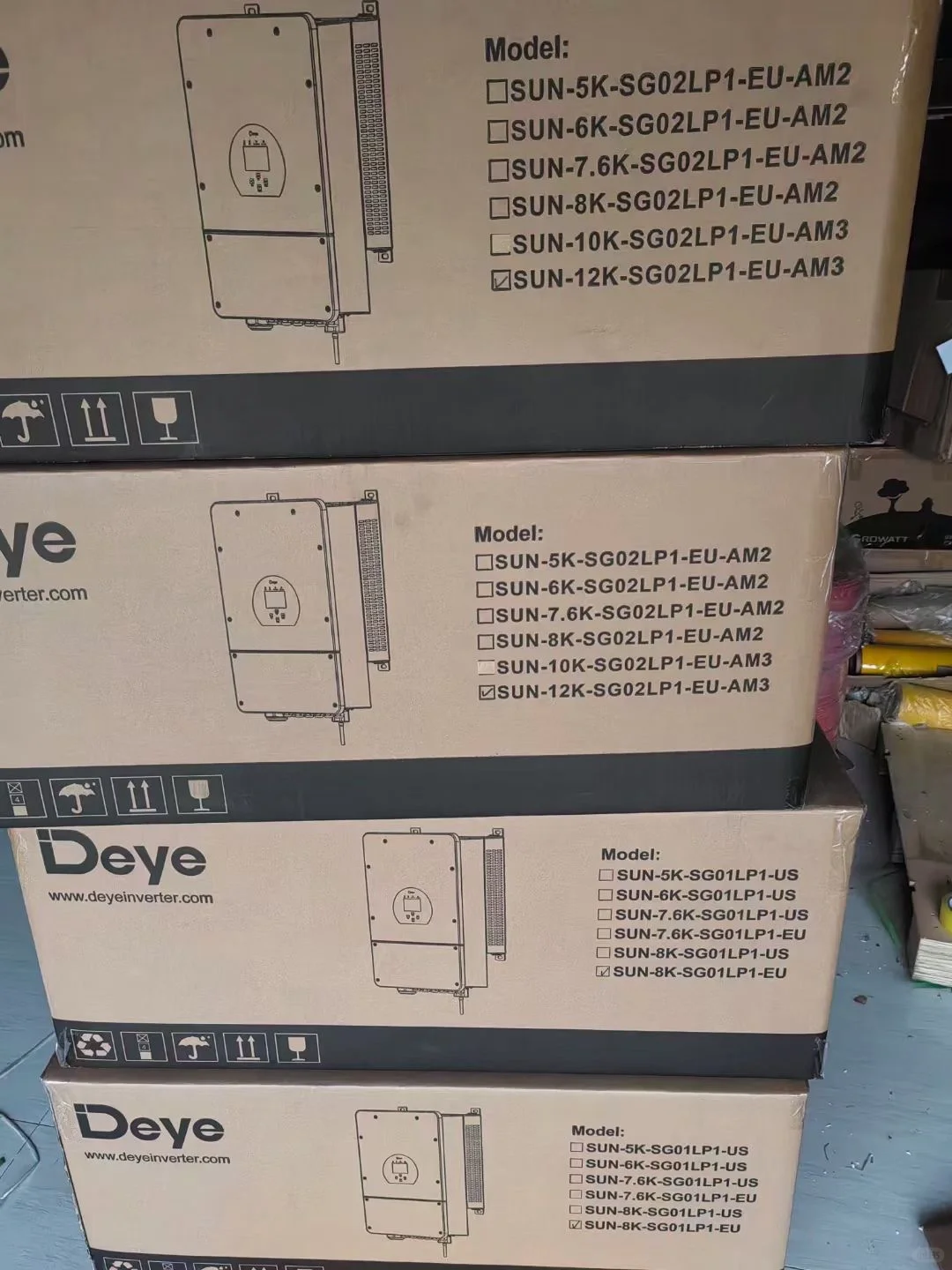 Deye Hybrid Inverter SUN-3.6/5/6/7.6/8K-SG05LP1-EU Solar Inverter LV Battery Supported Single Phase