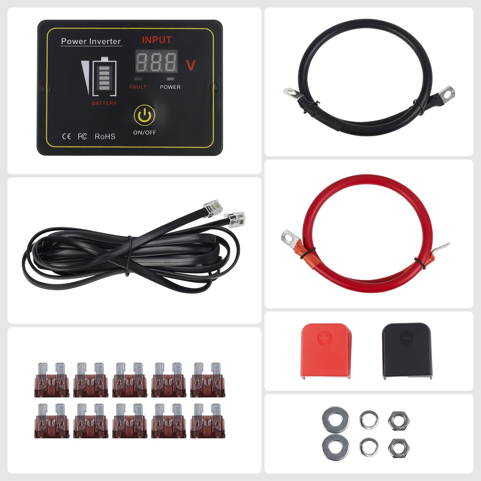PowMr 2.5KW 3.5KW Solar Inverter 12Vdc to 220/230Vac Pure Sine Wave Off grid Solar Inverter Charge