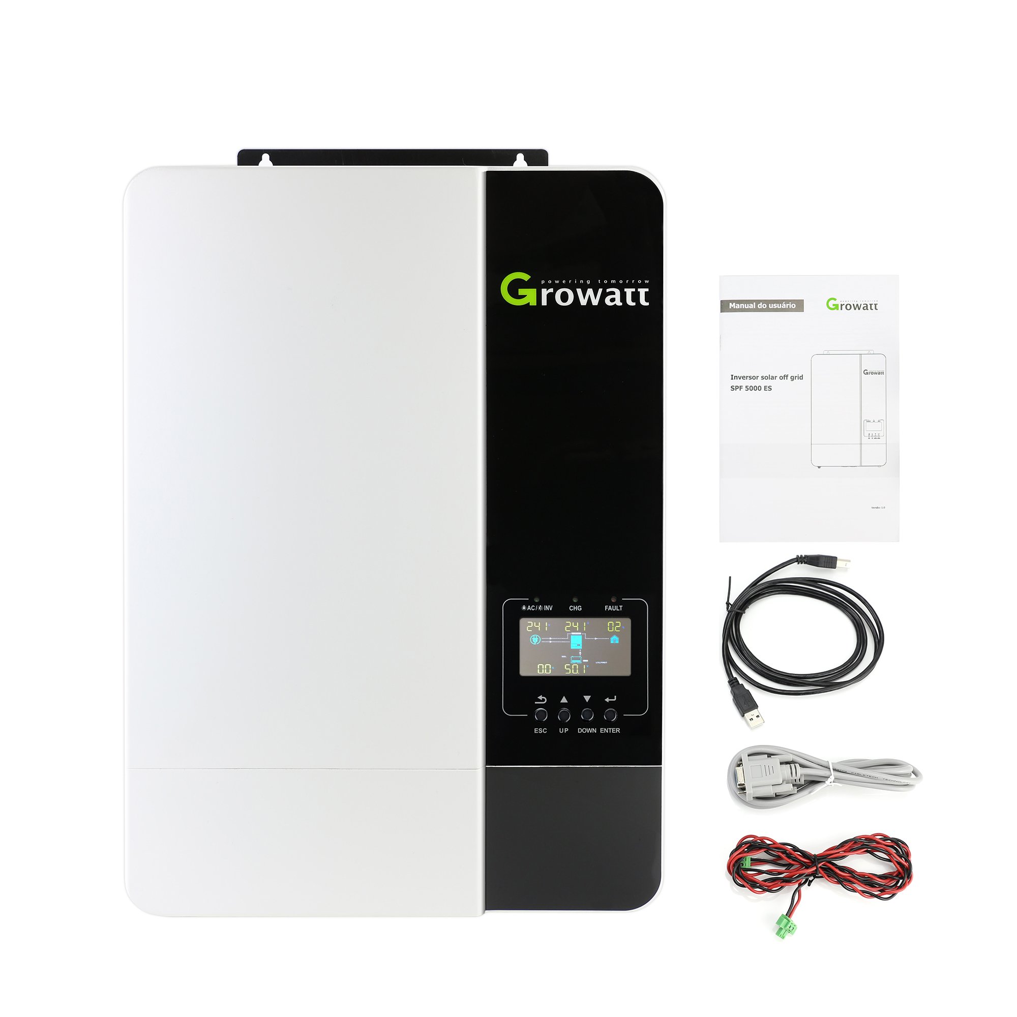 Growatt guaranteed quality solar inverter 5000es 230 VAC input voltage off grid solar inverter 5000w 3500w 48v solar inverter