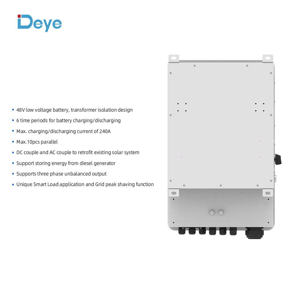 Popular in Europe Deye 12KW hybrid solar system for home use