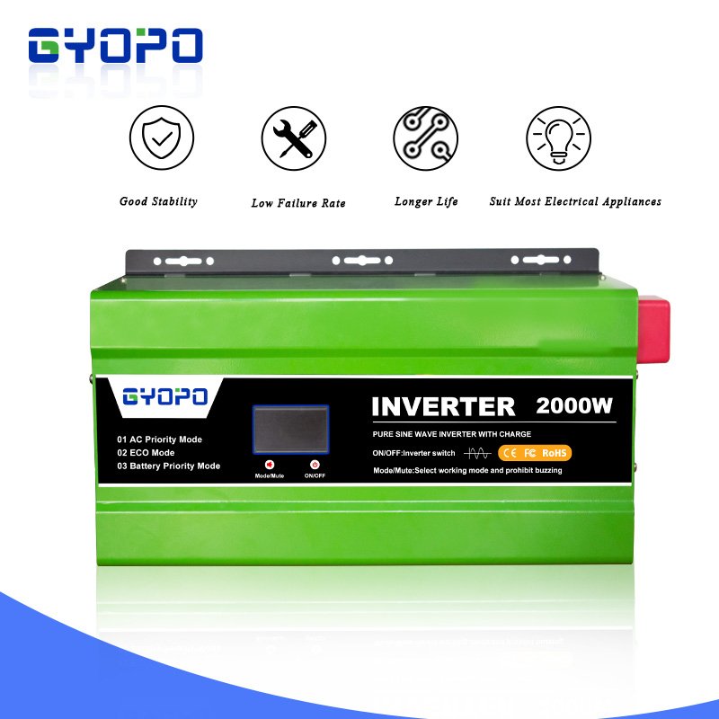 Gyopo Factory Price Hybrid Solar Inverter Pure Sine Wave Solar Power Inverter 1000W 2000W 3000W 4000W 5000W